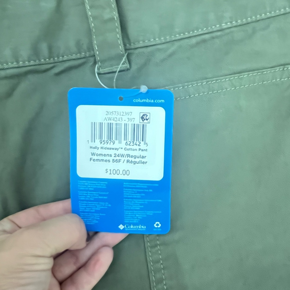 NWT Columbia Holly Hideaway Cotton Pants 24W $100 MSRP - Picture 4 of 5